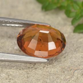 granada hessonita Laranja médio-escuro Natural 2.27ct, oval, VS-SI