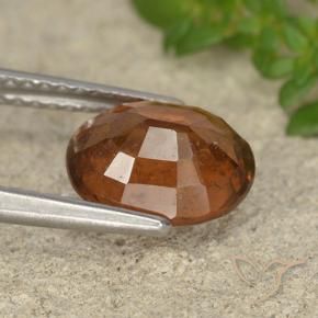 granada hessonita âmbar laranja Natural 2.61ct, oval, VS-SI