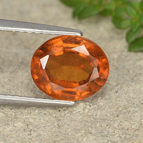 2.24ct Natural Laranja Médio granada hessonita, oval, VS