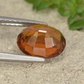 granada hessonita Laranja médio-escuro Natural 2.01ct, oval, VS-SI
