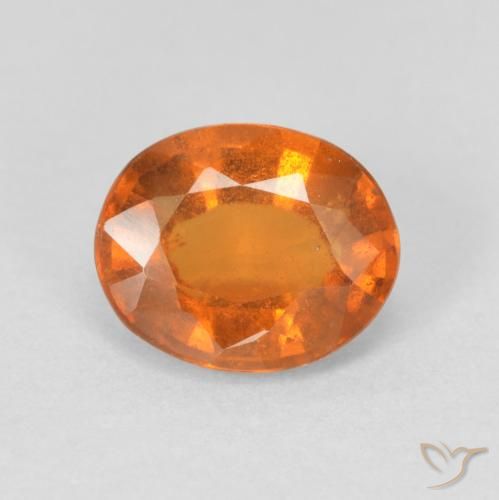 1.97ct Natural Laranja Profundo granada hessonita, oval, VS-SI