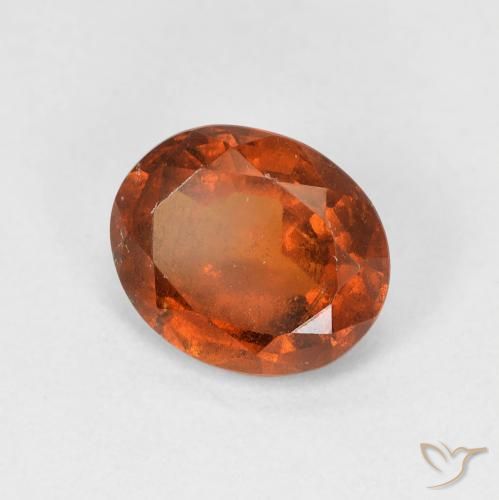 granada hessonita Laranja escuro Natural 2.13ct, oval, VS-SI
