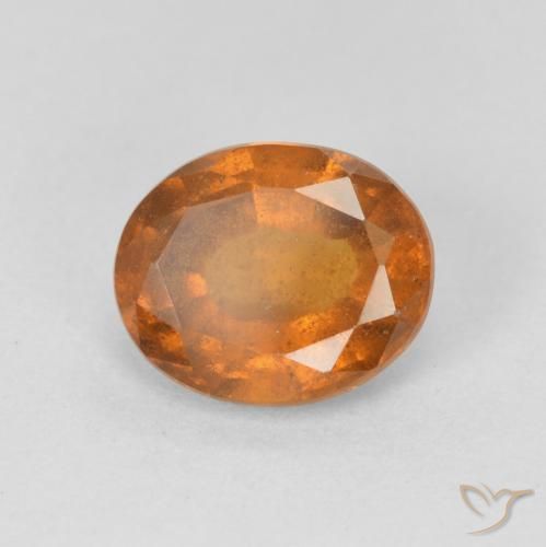 granada hessonita Medium Dark-Orange Natural 2.19ct, oval, VS-SI