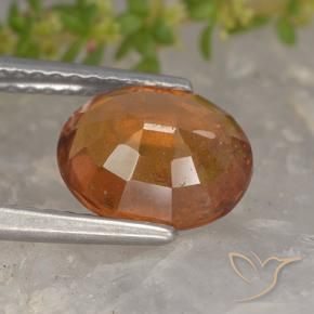 granada hessonita Laranja Profundo Natural 2.27ct, oval, VS-SI
