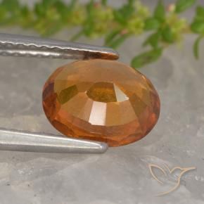 granada hessonita Laranja Profundo Natural 1.99ct, oval, VS-SI