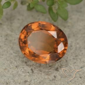 granada hessonita Laranja médio-escuro Natural 2.37ct, oval, VVS-VS