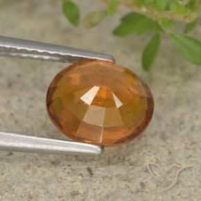 granada hessonita Laranja Profundo Natural 1.94ct, oval, VS-SI