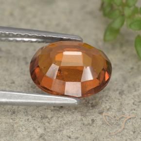 granada hessonita Laranja médio-escuro Natural 2.25ct, oval, VS-SI