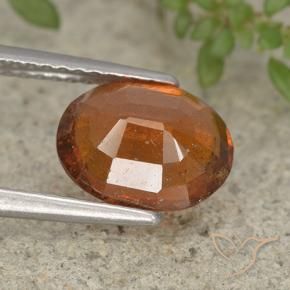 granada hessonita âmbar laranja Natural 2.43ct, oval, VS-SI