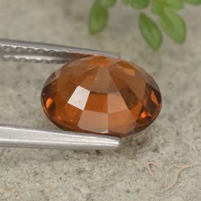 granada hessonita Laranja médio-escuro Natural 2.23ct, oval, VS