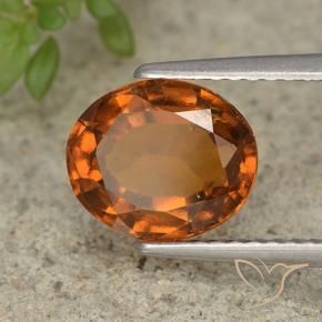 granada hessonita Laranja médio-escuro Natural 2.63ct, oval, VS-SI