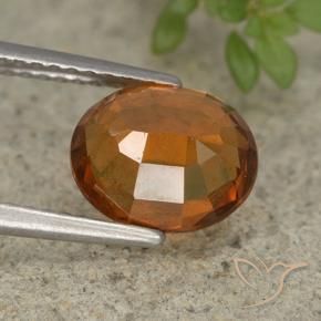granada hessonita Laranja médio-escuro Natural 2.36ct, oval, VS