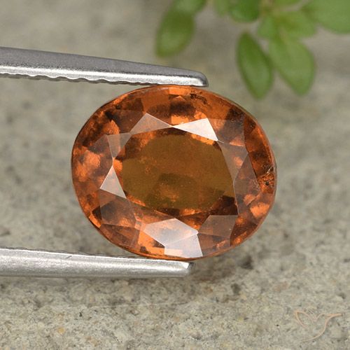 2.66ct Natural Laranja Profundo granada hessonita, oval, VS