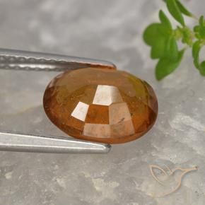 granada hessonita Laranja Profundo Natural 2.58ct, oval, VS-SI