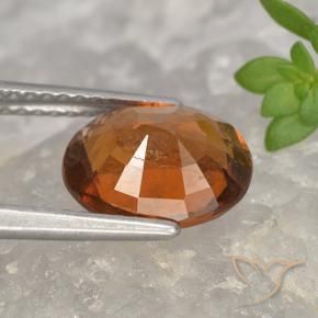 granada hessonita Laranja médio-escuro Natural 2.80ct, oval, VS-SI