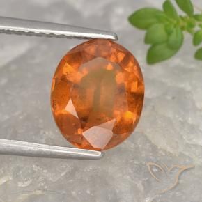 granada hessonita Laranja Médio Natural 2.68ct, oval, VS-SI