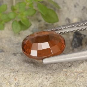 granada hessonita Laranja Profundo Natural 2.10ct, oval, VS
