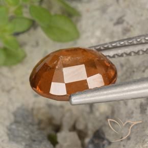 granada hessonita Laranja Profundo Natural 2.23ct, oval, VS-SI