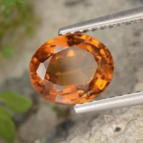 granada hessonita Laranja médio-escuro Natural 1.96ct, oval, VS