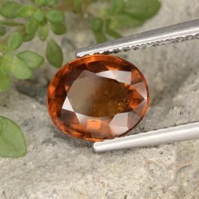 granada hessonita Laranja Profundo Natural 2.40ct, oval, VS-SI