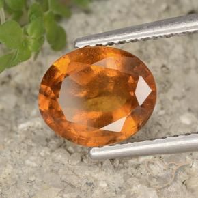 granada hessonita Laranja Profundo Natural 2.23ct, oval, VS-SI