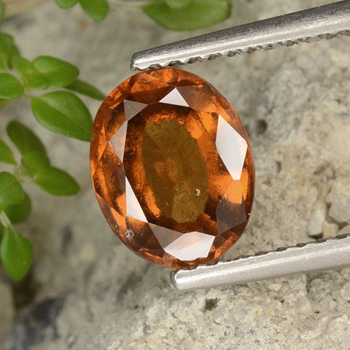 1.92ct Natural Laranja Profundo granada hessonita, oval, VS