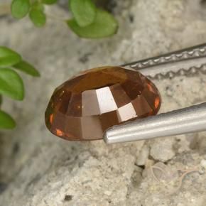granada hessonita Laranja Profundo Natural 1.92ct, oval, VS
