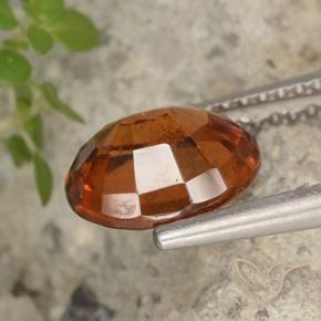 granada hessonita âmbar laranja Natural 2.33ct, oval, VS-SI