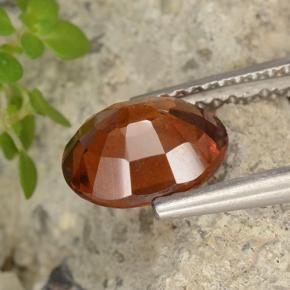 granada hessonita Laranja Profundo Natural 1.99ct, oval, VS