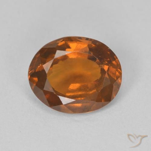 2.35ct Natural Laranja Médio granada hessonita, oval, VVS-VS