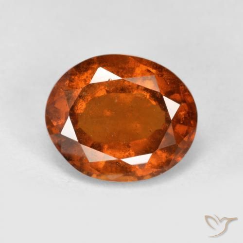 2.47ct Natural Laranja Profundo granada hessonita, oval, VS-SI