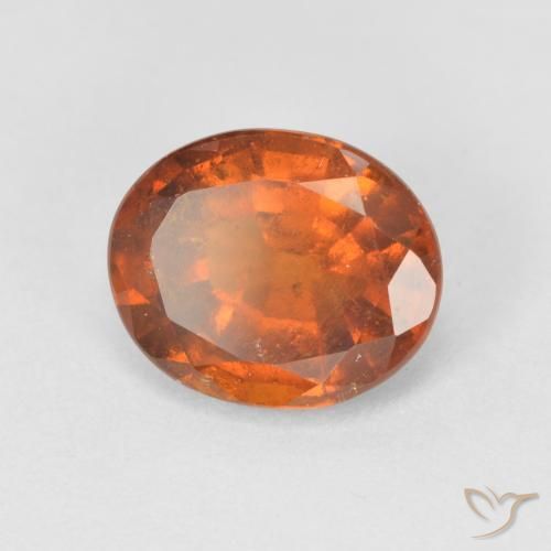 granada hessonita Laranja Profundo Natural 2.49ct, oval, VS-SI