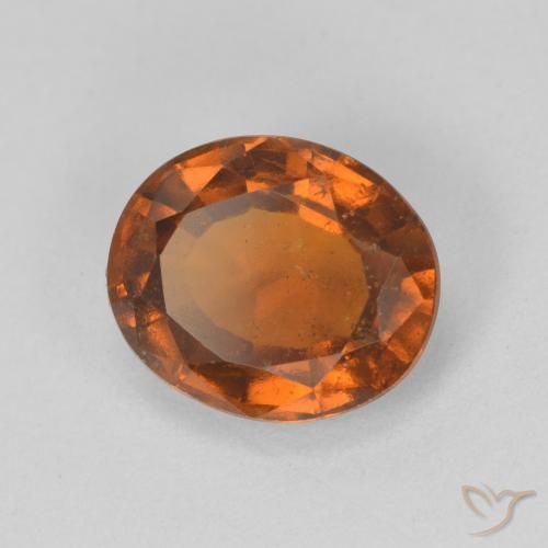 granada hessonita Medium Dark-Orange Natural 2.47ct, oval, VS-SI