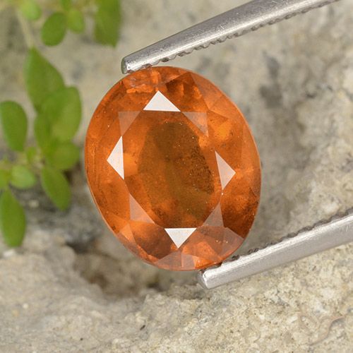 2.69ct Natural Laranja Médio granada hessonita, oval, VS-SI