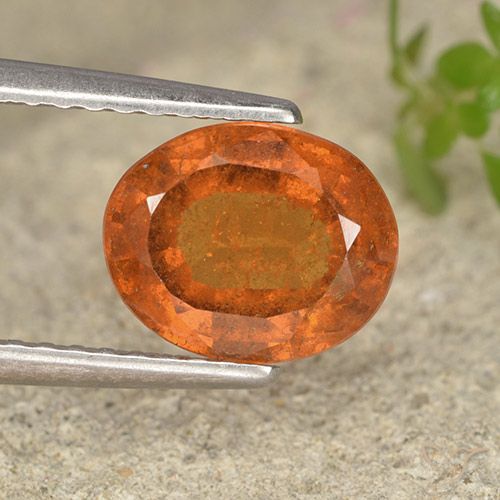 1.80ct Natural Laranja Médio granada hessonita, oval, VS-SI, Photo A