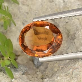 granada hessonita Laranja médio-escuro Natural 1.81ct, oval, VS