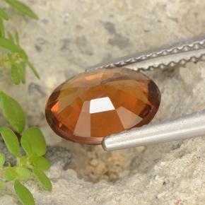 Granada Hessonita Laranja médio-escuro Natural 1.95ct, Corte Oval, VS