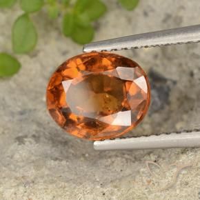 granada hessonita Laranja Profundo Natural 2.26ct, oval, VS-SI