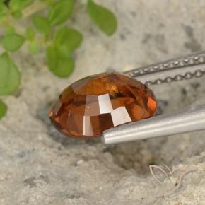 granada hessonita Laranja Profundo Natural 2.26ct, oval, VS-SI
