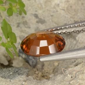 granada hessonita âmbar laranja Natural 1.76ct, oval, VS-SI