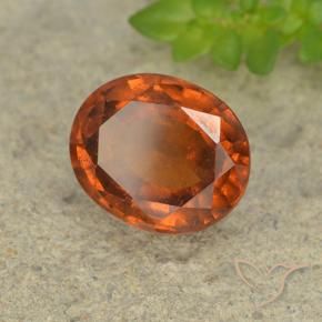 granada hessonita Laranja Profundo Natural 2.70ct, oval, VS-SI