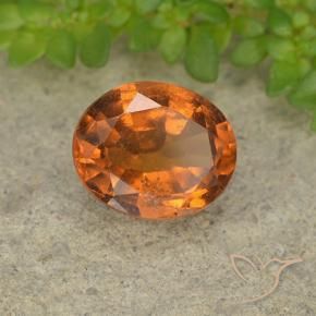 granada hessonita Laranja amarelado Natural 1.86ct, oval, VS-SI
