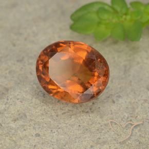 granada hessonita Laranja Profundo Natural 1.66ct, oval, VS-SI