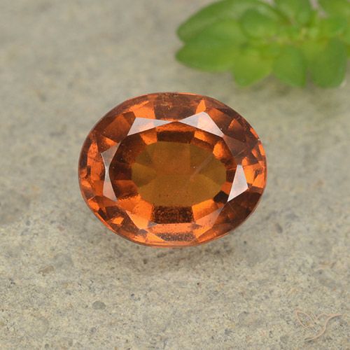 1.93ct Natural Laranja Profundo granada hessonita, oval, VS