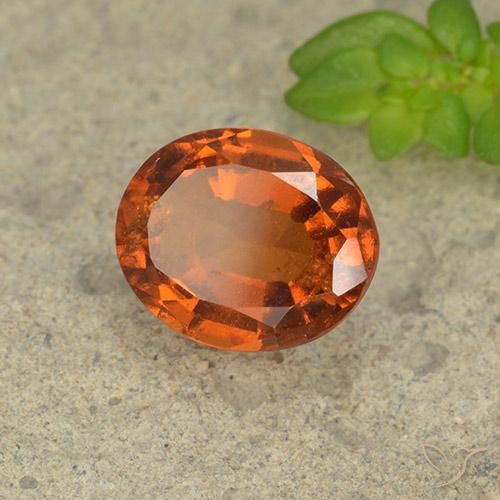 granada hessonita Laranja Profundo Natural 2.00ct, oval, VS-SI