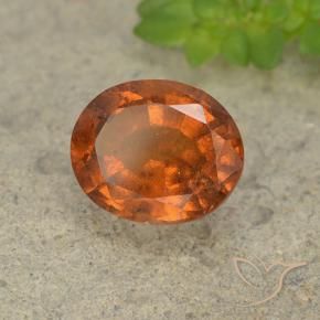 granada hessonita Laranja Profundo Natural 2.29ct, oval, VS-SI