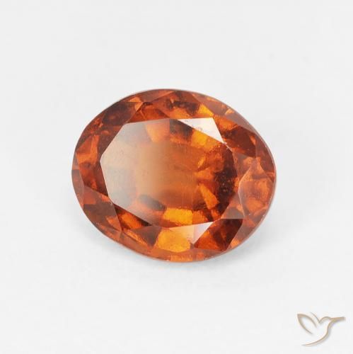 granada hessonita âmbar laranja Natural 1.99ct, oval, VS