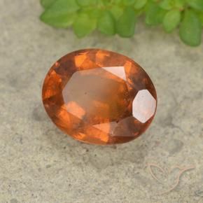 granada hessonita Laranja Profundo Natural 2.48ct, oval, VS-SI