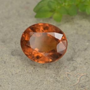 granada hessonita Laranja escuro Natural 2.14ct, oval, VS-SI