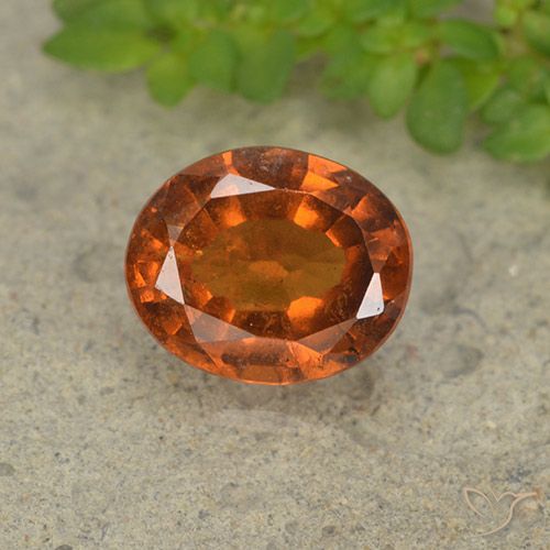 1.81ct Natural âmbar laranja granada hessonita, oval, VS-SI
